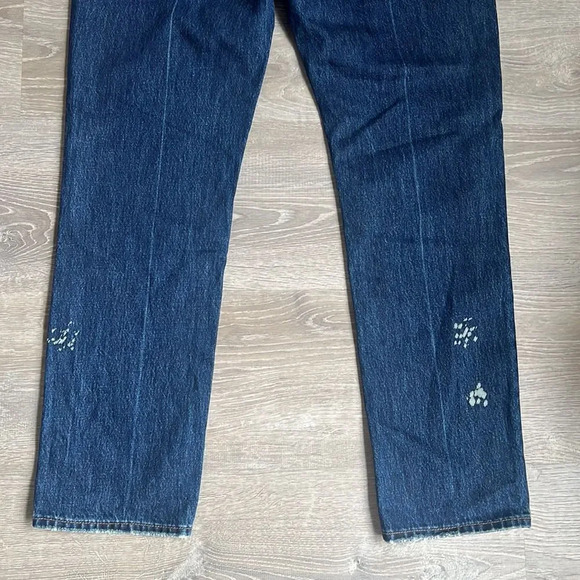 NEW one teaspoon VIRGIN BLUE AWESOME BAGGIES HIGH WAIST STRAIGHT LEG JEANS BLUE - Picture 14 of 14